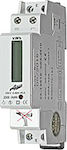 Adeleq Μετρητής Παλμών Ηλεκτρολογικού Πίνακα Γνώμονας Μονοφασικός Στενός 1 Module 45A 26-13010
