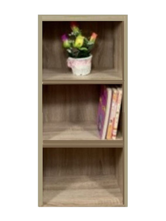 Floor Chipboard Bookcase Walnut 40x24x80cm