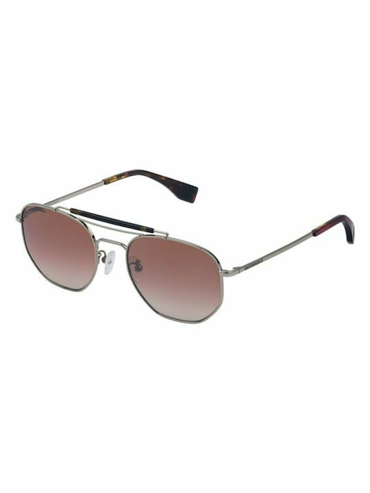 Converse Слънчеви очила с сребърен Метален Рамка и Кафяв Леща SCO138-8FEX