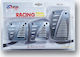 Auto Gs Set de pedale Autoturism Universal Aluminiu Argintiu 3buc
