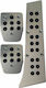 Auto Gs Set de pedale Autoturism pentru Bmw Aluminiu Argintiu 3buc