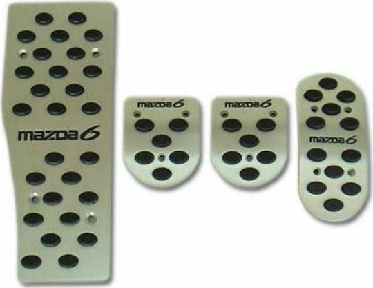 Auto Gs Car Pedal Set Manual for Mazda 6 Aluminum Silver 4pcs