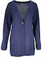 Gant Long Women's Cardigan Navy Blue