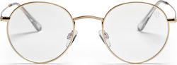 Chpo Liam Screen Protection Glasses in Gold Color