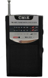 CMiK MK-203 Tragbares Radio Silber