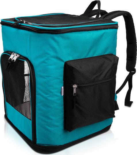 Navaris Dog/Cat Carrying Turquoise Backpack for 12kg Pets L40xW30xH33cm
