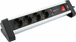 Olympia 4-Outlet Power Strip with USB and Surge Protection Black