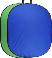 Walimex 2 in 1 Foldable Φωτογραφικό Φόντο 150x210εκ. Green/Blue