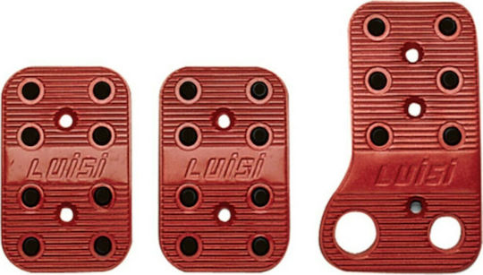 Luisi Pedalsatz Universal Aluminium Rot 3Stück