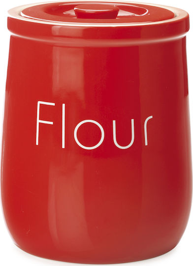 Maxwell & Williams Chef Du Monde General Use Vase with Lid Ceramic Red 1500ml