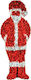 Outdoor Illuminated Santa Claus Red 160x60x3cm