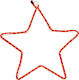 TnS Plastic Christmas Decorative Pendant Star Red