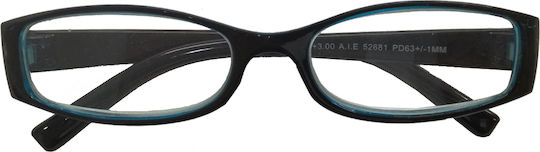 Lifetime Vision 52681 Ochelari de citit +1.00 Negru / Albastru