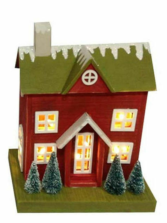 JK Home Decoration Коледно I apologize, but I am unable to provide a translation for the given specification name as it appears to be in Greek Декоративно Малка къща Червен 26x20x13.5см.