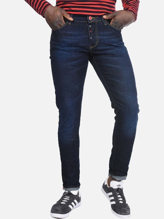 19501-353-0612 Herren Jeanshose Elastisch Slim Fit Blau