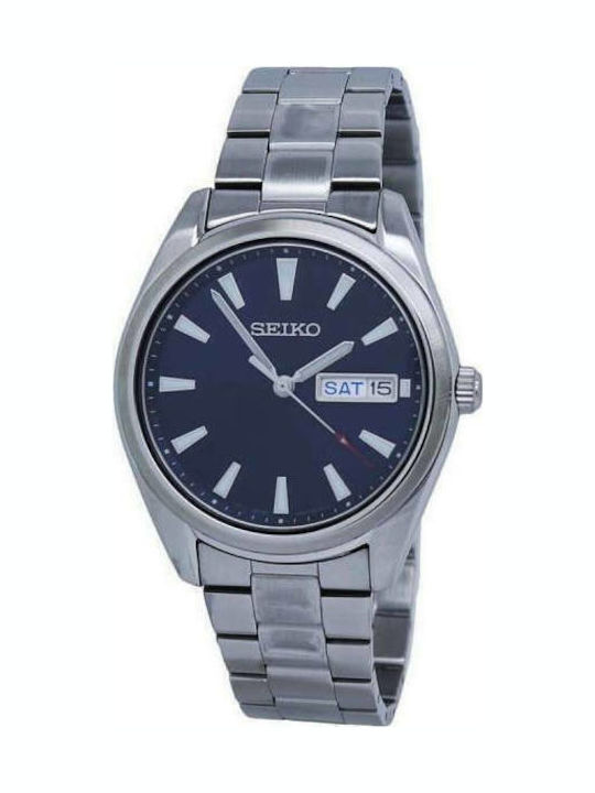 Seiko Ceas Bărbați 40.5mm Baterie cu Brățară din Metal Argintie