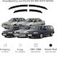 Heko Set of Windbreakers Front and Rear Car Dark Fime for Volvo S70 4pcs