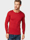 Tom Tailor Men's Long Sleeve Sweater Red 1012819-24249