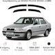 Heko Set of Windbreakers Front and Rear Car Dark Fime for Skoda Felicia 4pcs