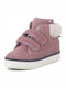 Gioseppo Kids Suede Boots with Hoop & Loop Closure Pink