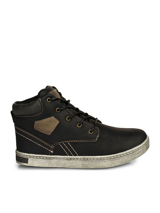 Παιδικά Sneakers High Μαύρα