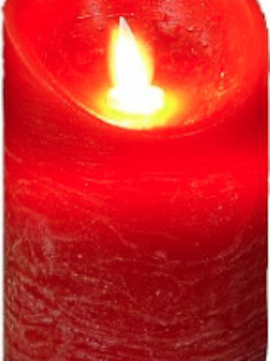 Lianos Christmas Red Battery Candle 12.5x8cm 4pcs