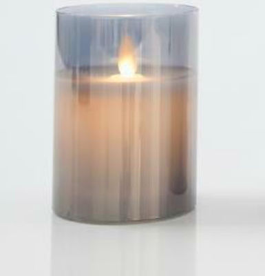 Eurolamp Christmas Glass Battery Candle 10x7.5cm