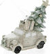 Iliadis Christmas Polyresin Carriage Ornament Gray 7x7cm