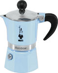 Bialetti Rainbow Stovetop Espresso Pot 1 Cups Albastru