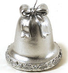 Zaros Christmas Silver Candle 9cm