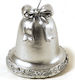 Zaros Christmas Silver Candle 9cm