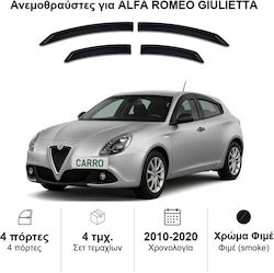 Heko Комплект Автомобилни Ветробрани Отпред И Отзад Тъмно Фиме За Alfa Romeo Giulietta 4 Бройки 10114 Heko Комплект Автомобилни Ветробрани Отпред И Отзад Тъмно Фиме За Alfa Romeo Giulietta 4 Бройки 10114