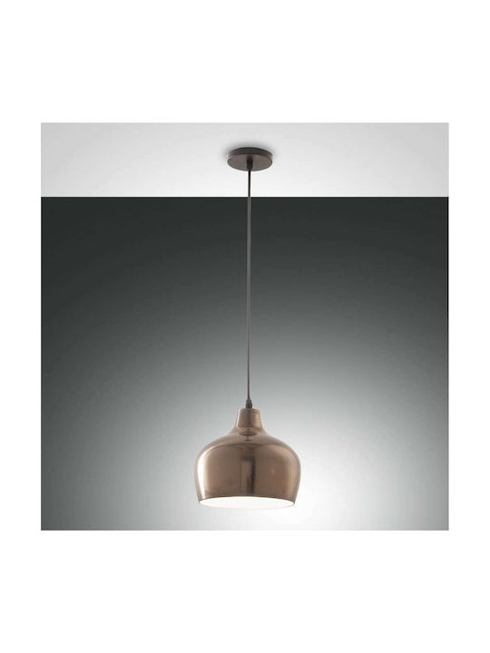 Fabas Luce Glossy Pendant Light Single-Light for Socket E27 Bronze