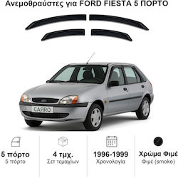 Heko Set Deflectoare Vânt Față și Spate Dark Fime Pentru Ford Fiesta 4 Bucăți 15221
