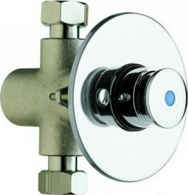 La Torre Spülventil für Toiletten Chrom 410/UR Eingebaut Drückbar 410/UR-100