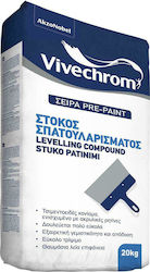 Vivechrom Pre-Paint Chit pe bază de beton Acrilic Spatulă pentru chit Alb 5kg