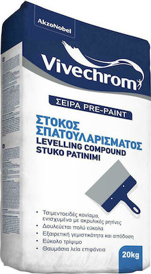 Vivechrom Pre-Paint Concrete Based Putty Acrylic Σπατουλαρίσματος White 5kg