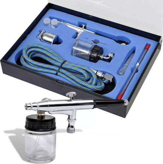 vidaXL Αερογράφος με Δοχείο 7ml Σετ