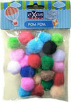 Exas Paper Pom Pom Artizanat Set 25buc