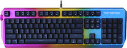 Motospeed CK80 Pro Optical Gaming Keyboard with Zeus Optical switches and RGB lighting (Greek) Multicolour