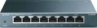 TP-LINK TL-SG108 Unmanaged L2 Switch with 8 Gigabit (1Gbps) Ethernet Ports