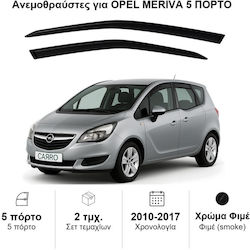 Heko Front Car Windbreakers Dark Fime for Opel Meriva 2 Pieces