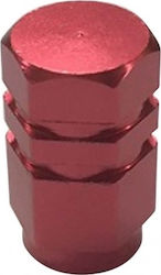 Auto Gs JM-942R Car Tire Valve Caps Red 4pcs