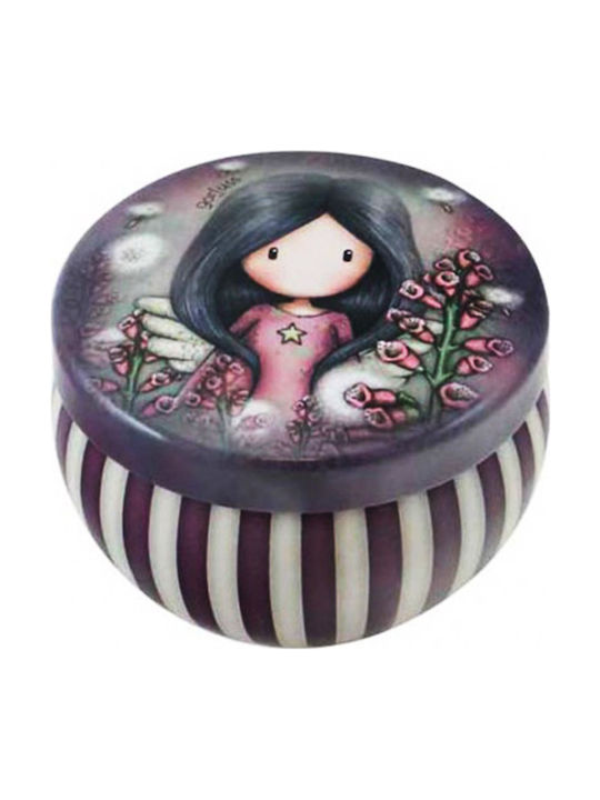 Santoro Little Wings Lebensmittelglas Behälter mit Deckel Metallisch 6x4x6cm 1 Stück