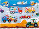 Wooden Kids Puzzle Busy Transportations 8pcs Robotime