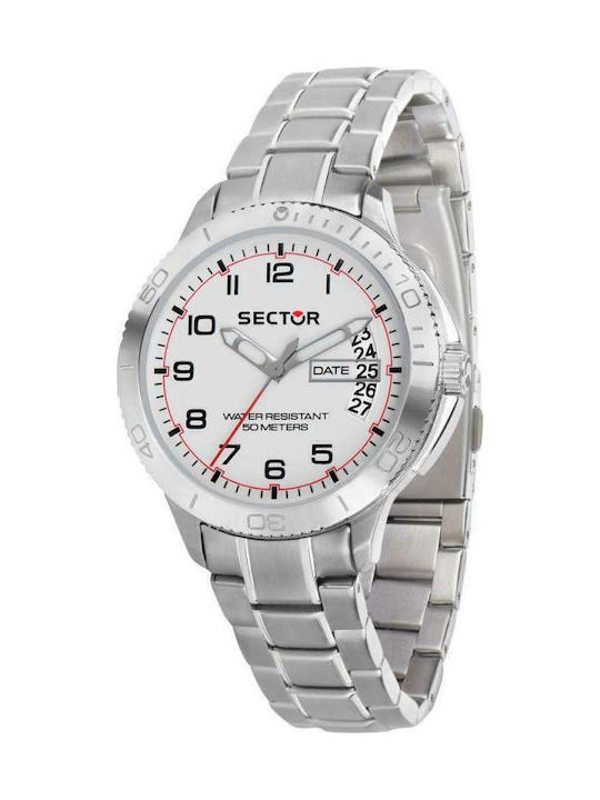 Sector Watch Battery with Silver Metal Bracelet R3253578005