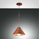 Fabas Luce Esino Pendant Light Single-Light for Socket E27 Brown