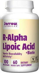 Jarrow Formulas R-Acid Alfa Lipoic 100mg 60 Capsule Pe Bază De Plante Jarrow Formulas R-Acid Alfa Lipoic 100mg 60 Capsule Pe Bază De Plante