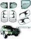 Auto Gs Headlight Eyebrows for Nissan Patrol Chrome Decoration Set Nissan Patrol