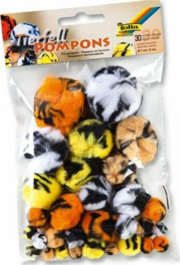 Folia Pom Pom Handwerk Mehrfarbig Set 30Stück